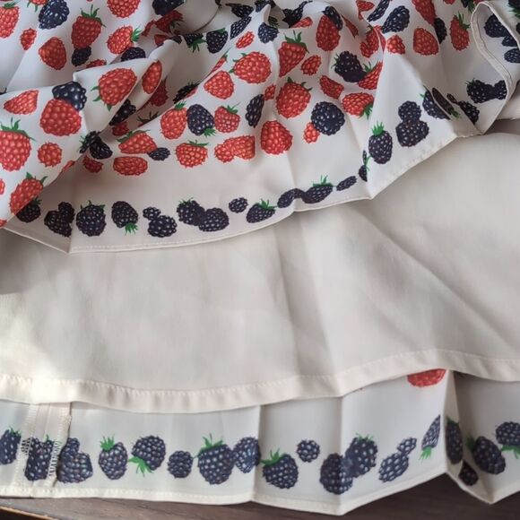 Jcrew Berry Pleated Skirt Size Tall 10 - Picture 6 of 16